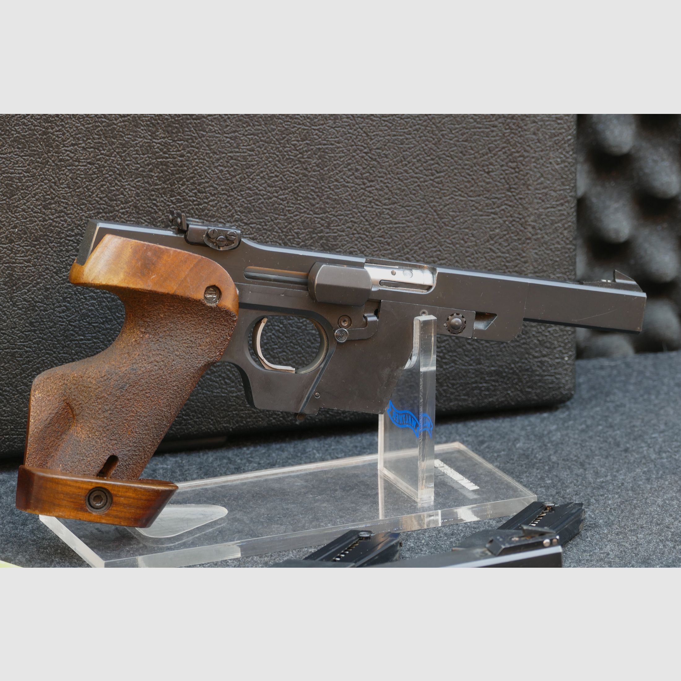 Walther GSP – ( .32 S&W Long / calibre intercambiable .22 LR ), set completo, maletín, sistema intercambiable - servicio realizado