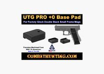 UTG PRO +0 Base Pad, Glock Small Frame 9mm/.40, Black or Blue Aluminum