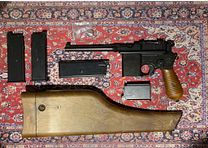 Wei-ETech M712 Airsoft Broomhandle con calcio in metallo completo GBB 6mm BB nero