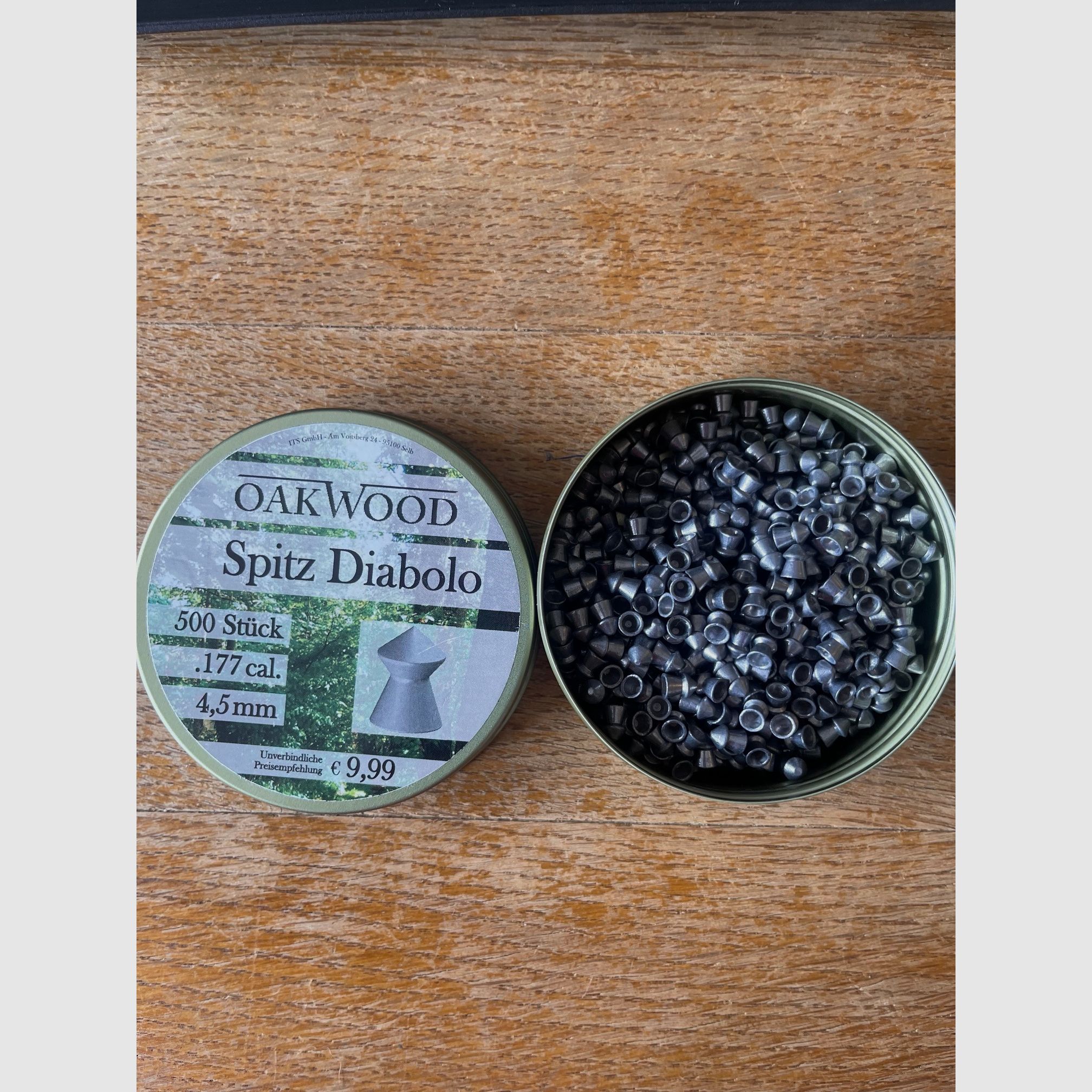 Konvolut aus Oakwood Spitz Diabolo Notsignalsterne Beretta Elite II Kugeln Waffenpflegeset
