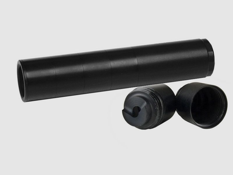 SchalldĂ¤mpfer A-TEC CMM 1/2″-20 UNF LĂ¤nge verstellbar Kaliber 4,5 - 5,5 mm fĂĽr F- Luftdruckwaffen (P18)