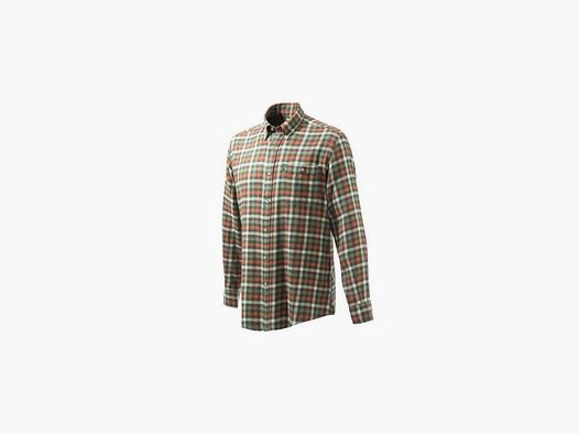 Beretta Flanellhemd Button Down Grün/Orange