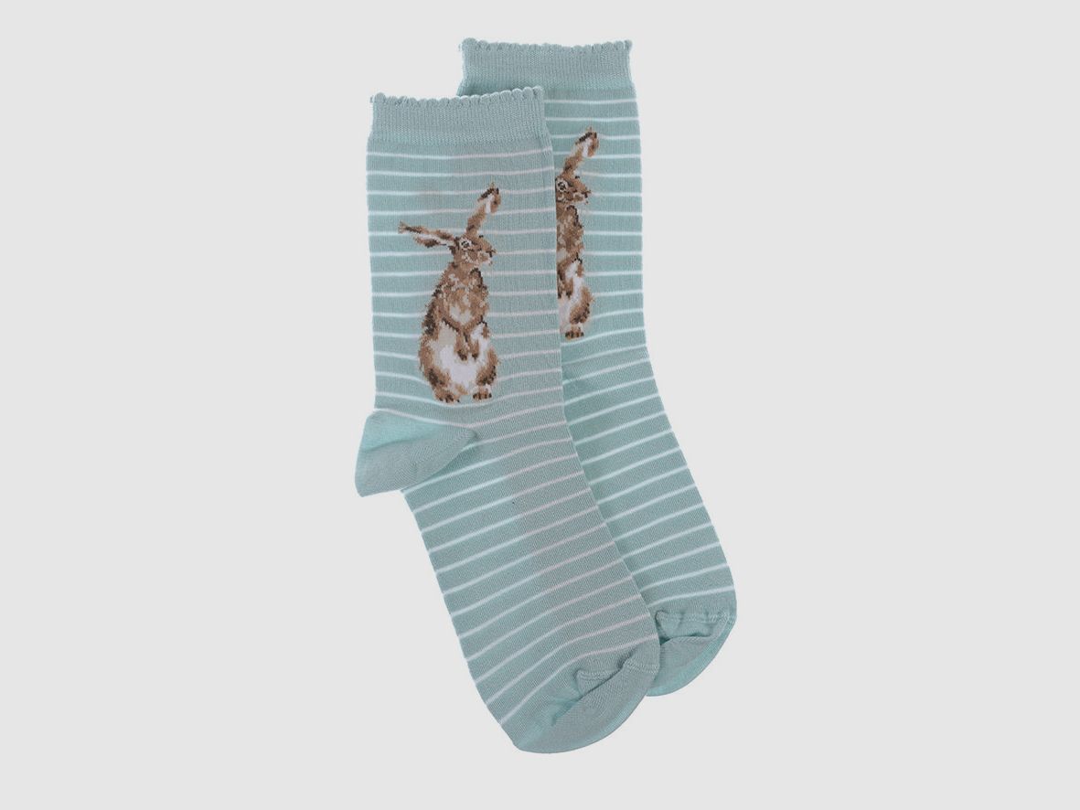 Wrendale Socken "Hare and the Bee" mit Hase
