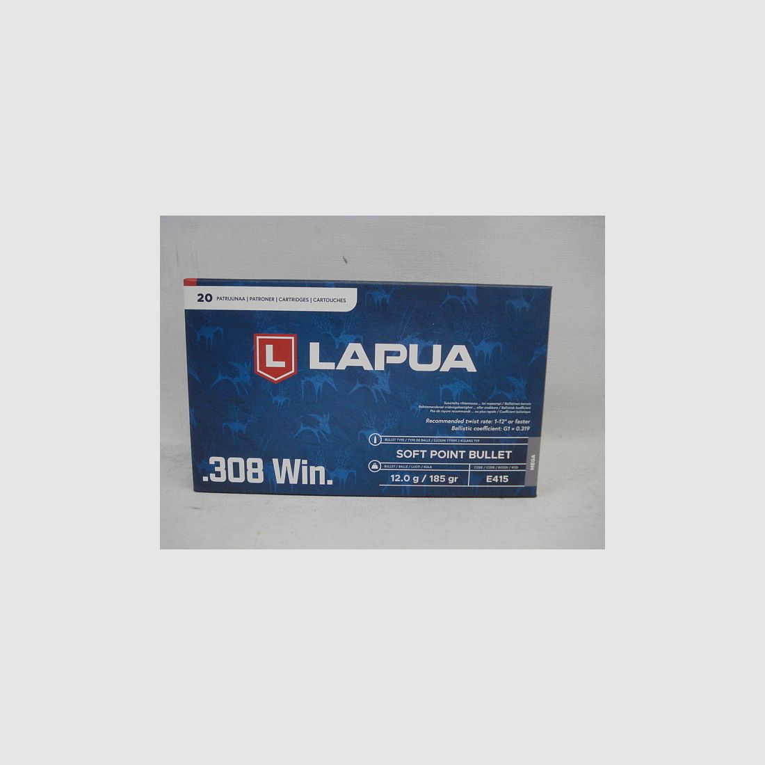 Lapua .308Win Mega 12,0g/185gr - (a20)