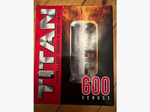 Perfecta Titan 600 shots 9mm P.A.K. blank cartridges alarm shots