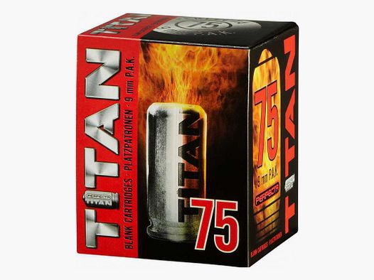 Cartuchos de fogueo Umarex Perfecta Titan 9 mm P.A.K. 75 uds.