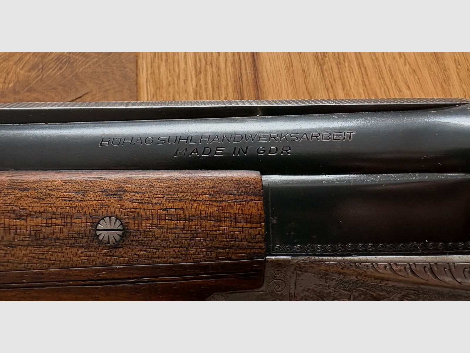 Suhl double-barreled shotgun 12/70