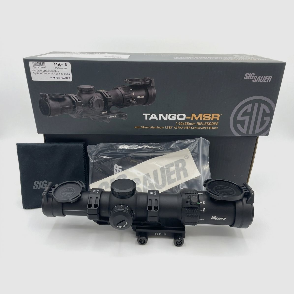 SigSauer Sig Sauer TANGO-MSR | 1-10x28 | MSR BDC10 SFP