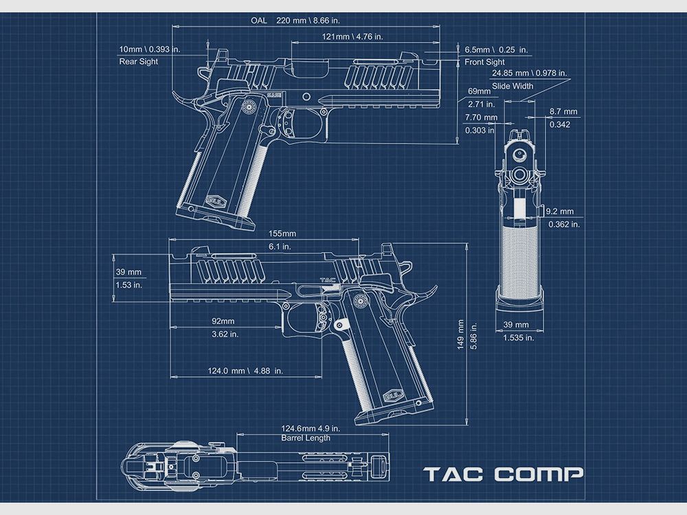 BUL SAS II Tac Comp 5″ Czarny, zdjęcie 8 z 8