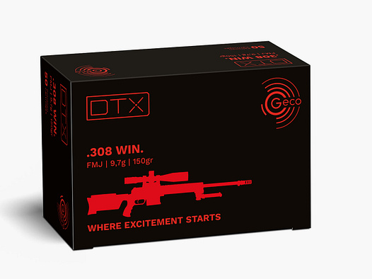 Geco .308WIN. DTX 9,7g - 150gr 50er Pck.