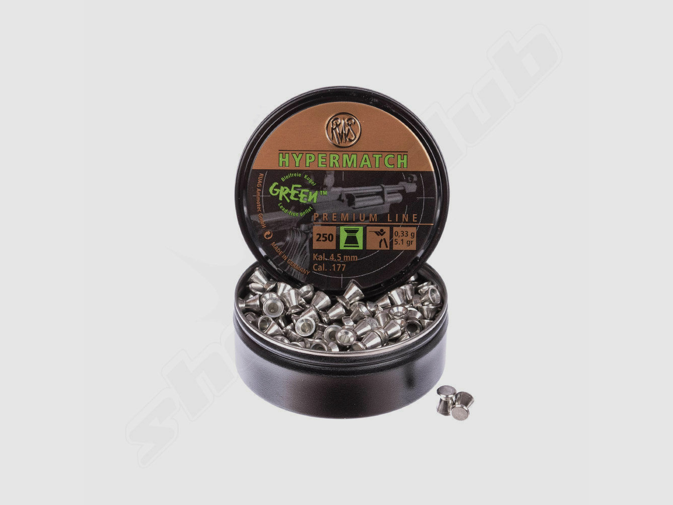 RWS Hypermatch Premium 0,33g 250pcs 4,5mm Diabolo