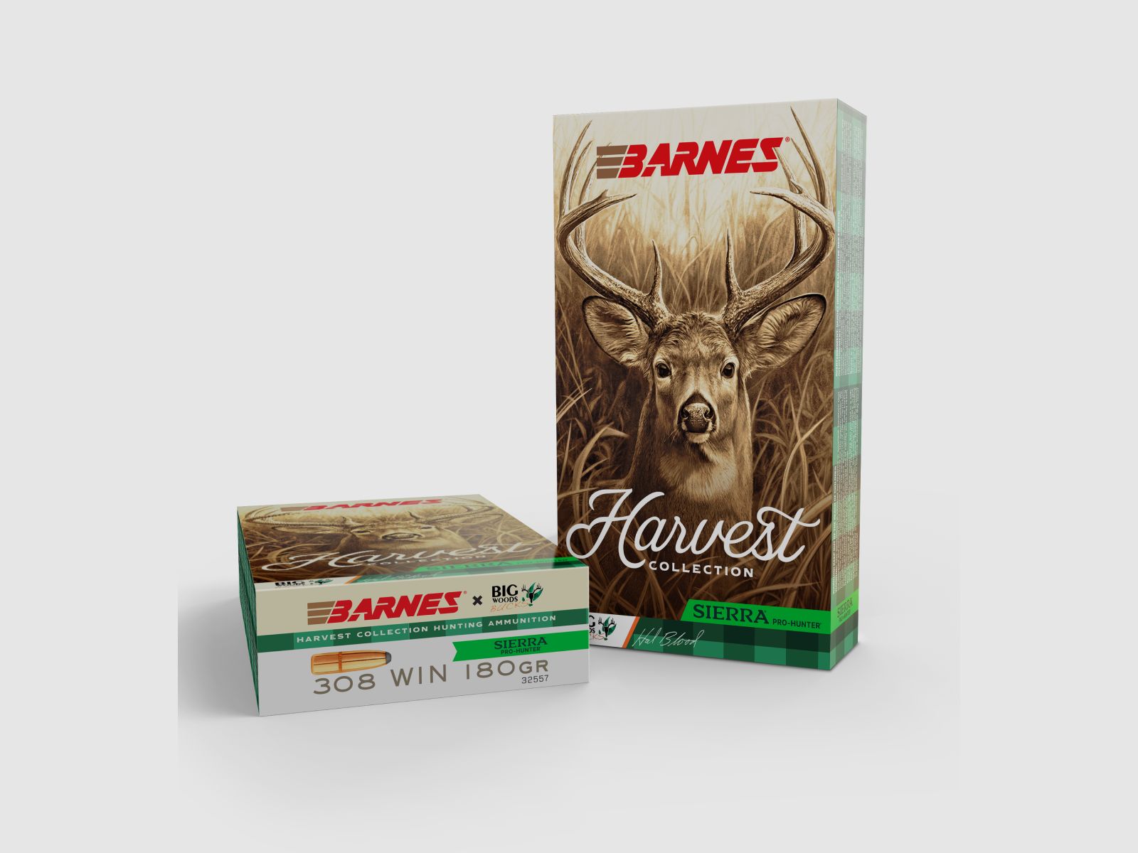Barnes Harvest Collection BWB .308 Win. 11,7 g / 180 gr Sierra Pro-Hunter RN Jagdmunition – 20 Stück #32557