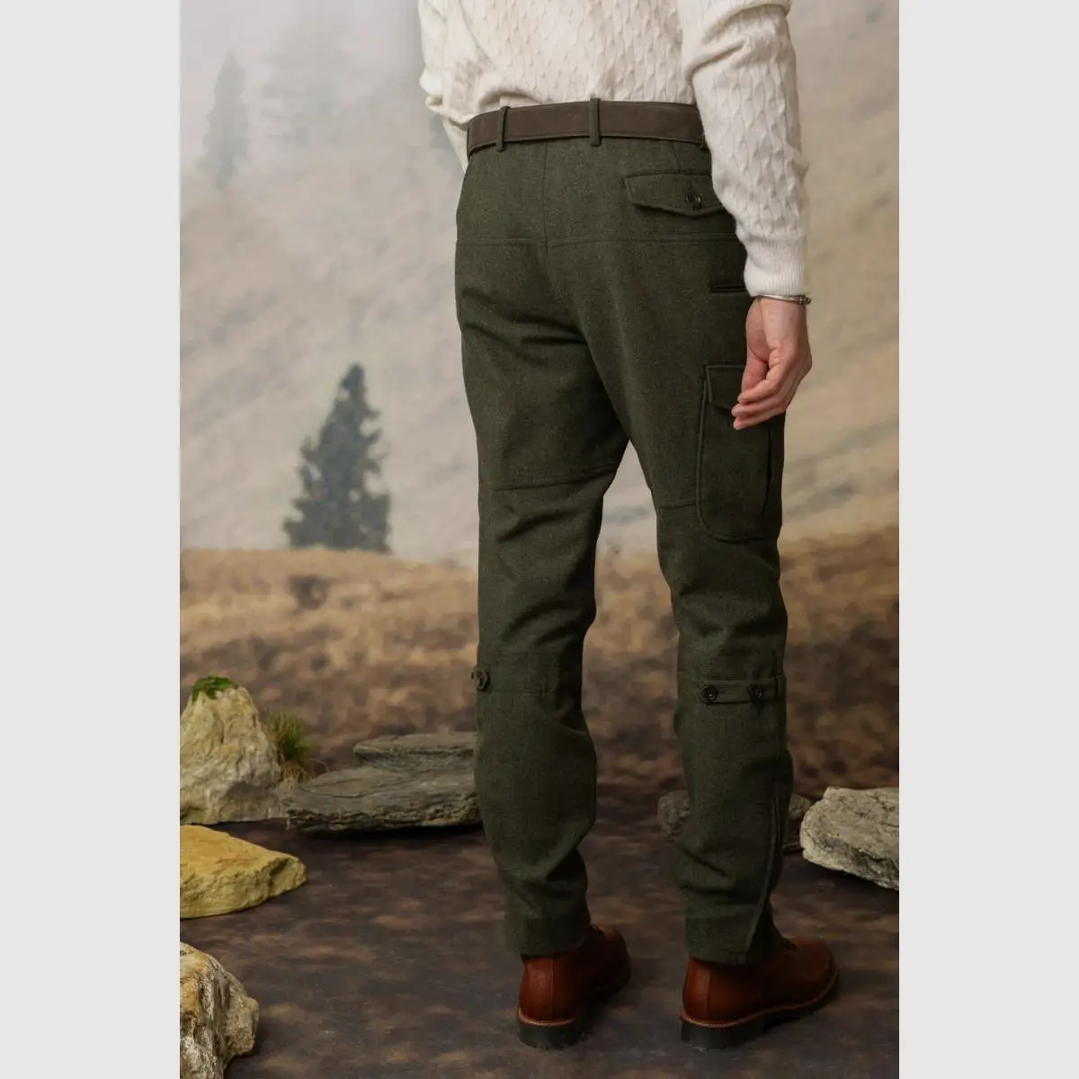 Habsburg Walter Loden trousers green, image 2 of 4