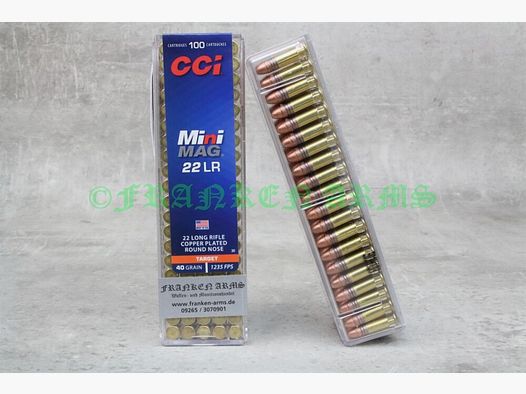 CCI Mini Mag CPRN .22 l.r. 40gr. 2,6g 100 pezzi prezzi all'ingrosso
