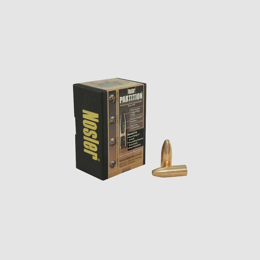 Balle Nosler Partition .458/.458 500GR PPT 25 pièces
