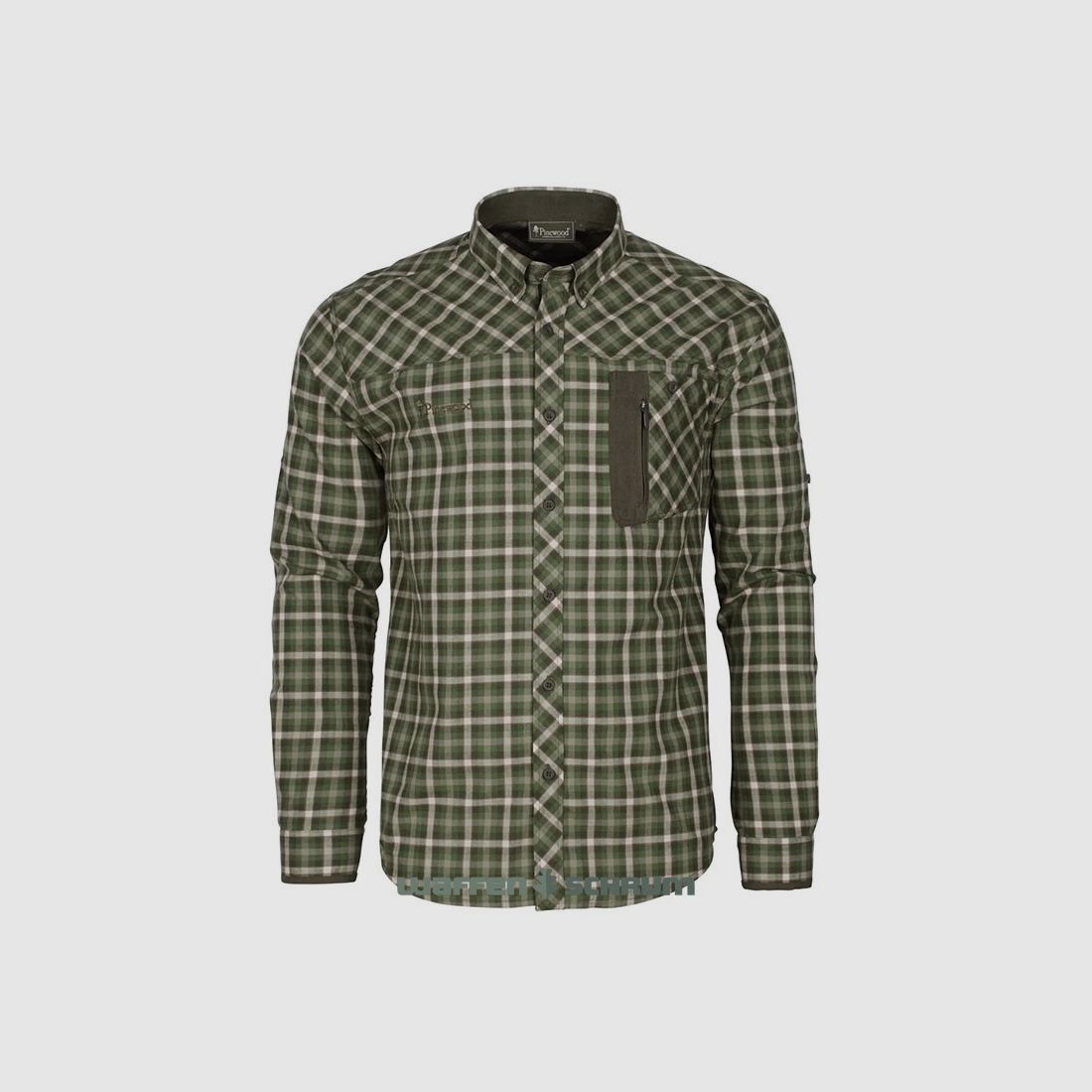 Camisa Wolf de Pinewood Offwhite Marrón