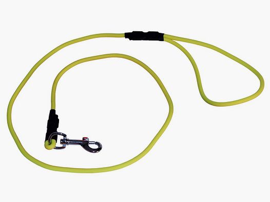 Handleine round with carabiner – yellow