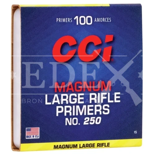 Spłonki karabinowe duże CCI Primer LARGE RIFLE Magnum / 100 szt.