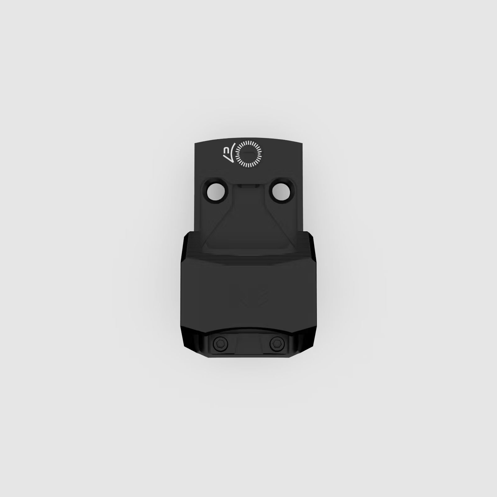 Swampfox Sentinel II 1x20 RMSc Micro-Reflexvisier - 3 MOA Dot, rot, Blackout Rear Sight Guide
