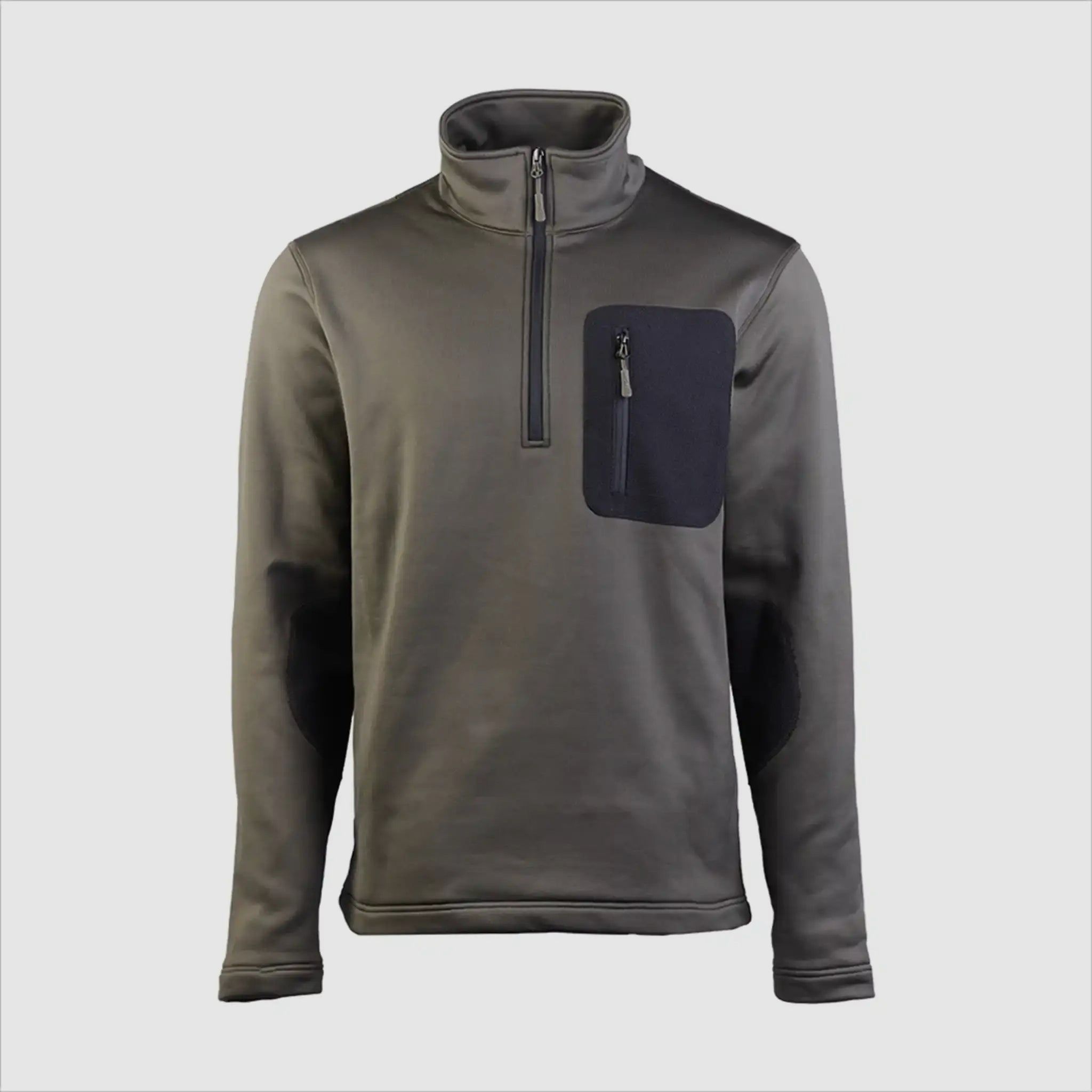 Mil-Tec Pullover Thermo-Fleece Zip - Olive / 3XL