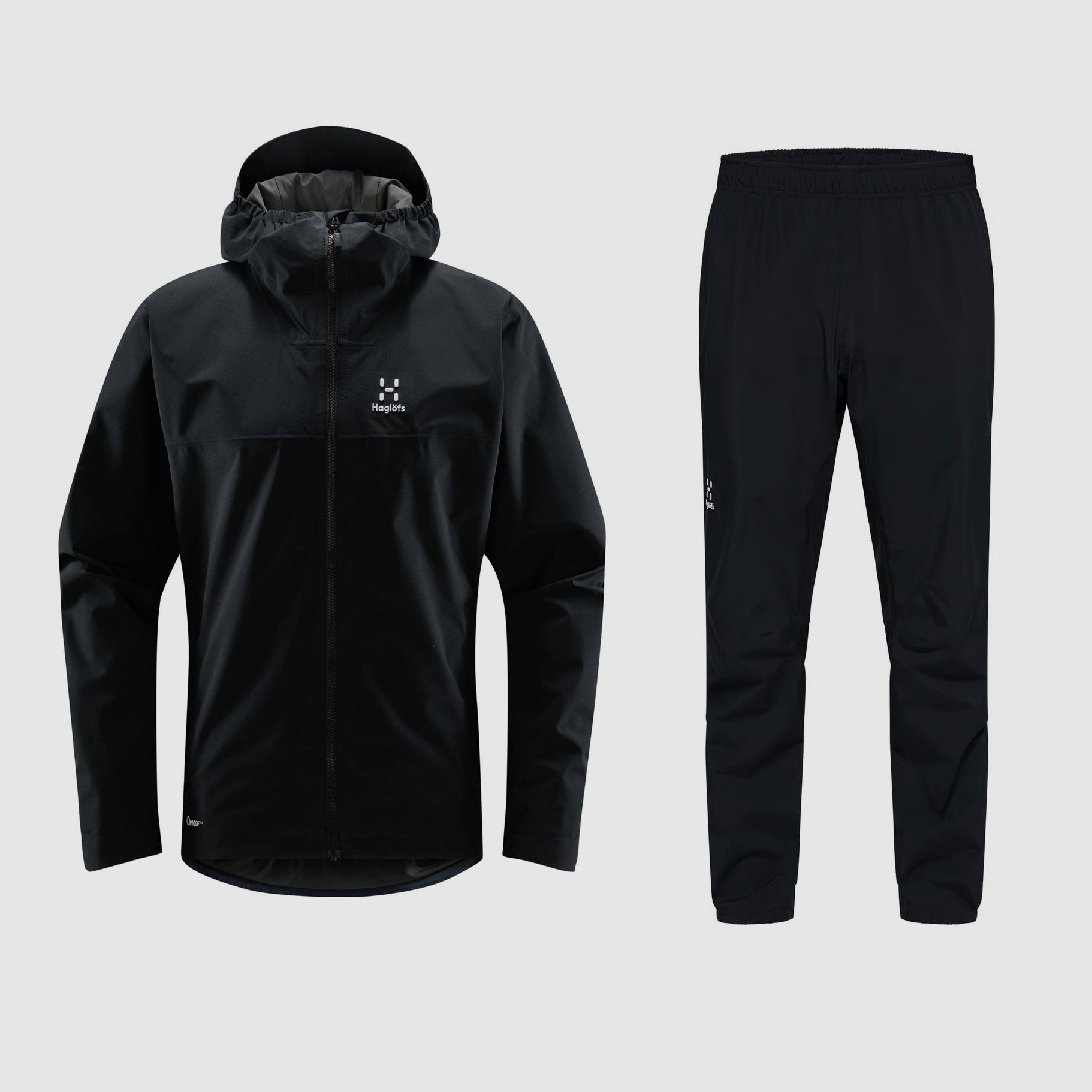 Haglöfs Korp Proof/Proof II Regenkombi Herren True Black