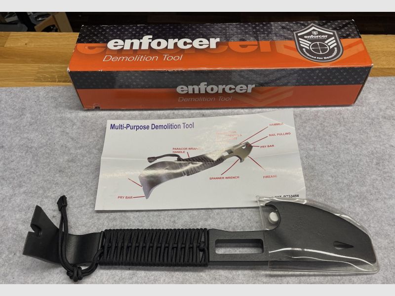 Enforcer Demolition Tool + Brechstange Crowbar Survival Prepping Outdoor NEU!