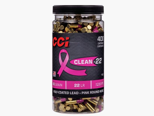 CCI Clean-22 .22 LR 40GR LRN 400 cartridges