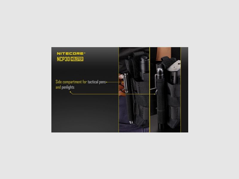 Funda de nailon para linternas P20, P20UV Nitecore NCP30 Negra, imagen 8 de 10