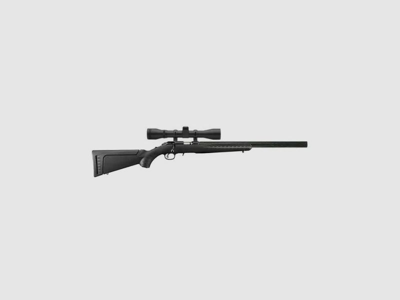 RUGER PACK CUSTOM SILENCE AMERICAN RIMFIRE 22LR 56CM SCHWARZ ZIELFERNROHR 3-9X40 FUTTERAL, Bild 2 von 3