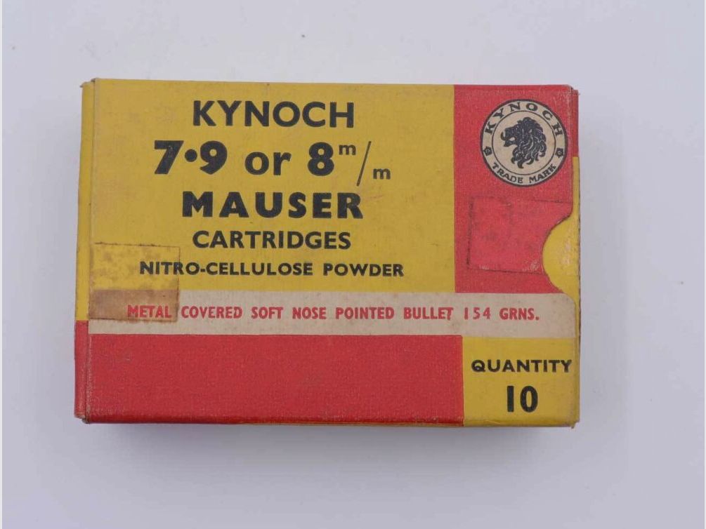 Kynoch, England Büchsenpatronen 8x57JS/8mmMauser