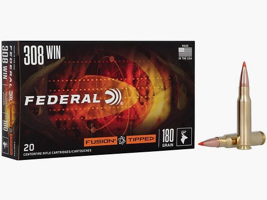 Federal Fusion Tipped .308 Win. 11.7 g / 180GR hunting ammunition – 20 pieces #F308TFS3