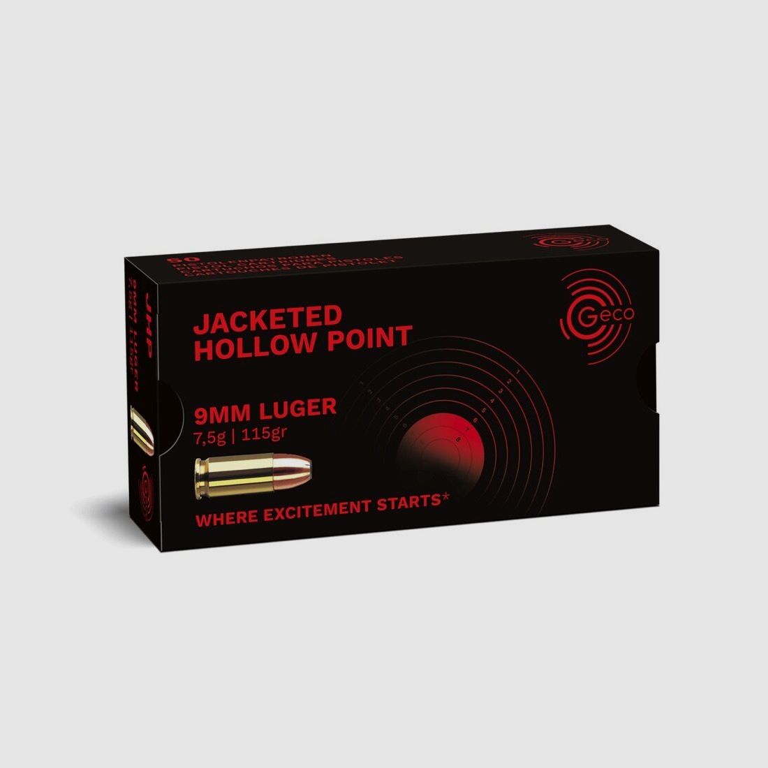 Geco JHP 115grs 50St 9mmLuger