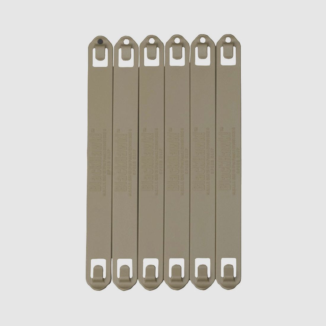 Schnellclips BLACKHAWK! S.T.R.I.K.E. oder PALS/MOLLE coyote (6 Stk.) – 9"