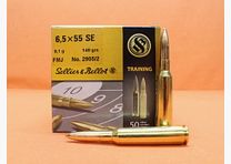 Sellier & Bellot Patrone 6,5x55SE S&B/ Sellier&Bellot 140grs FMJ (2905/2) VE 50 Patronen/ 9,1g Vollmantel