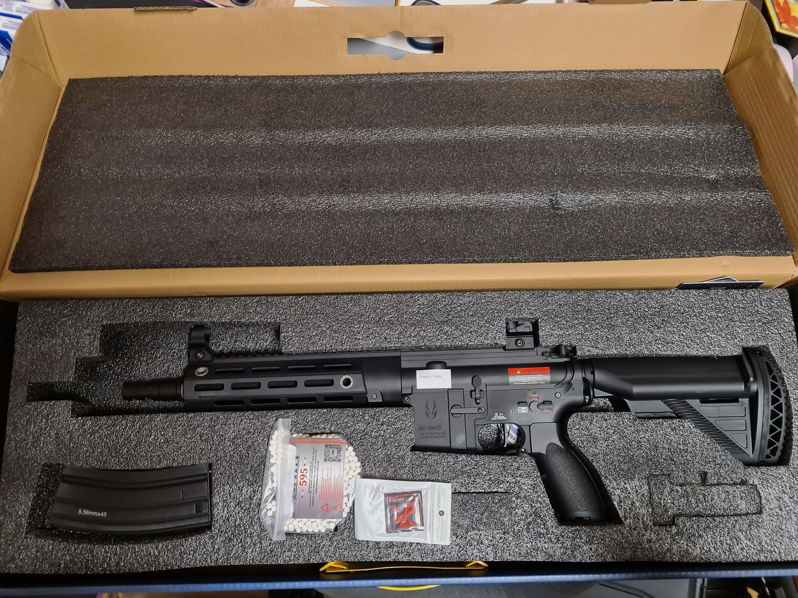 BO Delta 595 Elite Pro Vollmetall M4 ETU 11" (S)AEG, Zwart