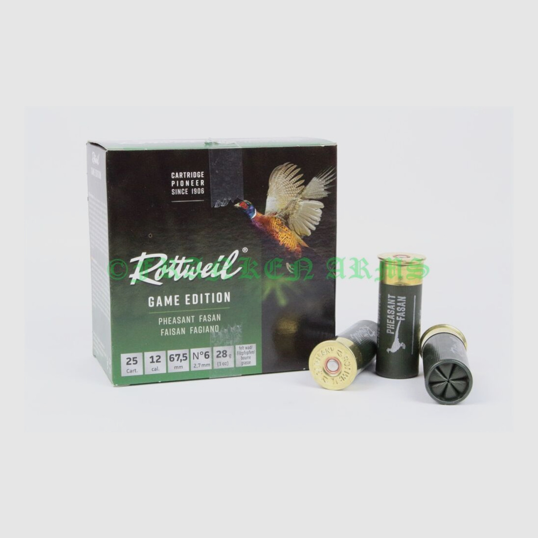 Rottweil Rottweil Game Edition FASAN 12/67,5 2,7mm 25Stück Staffelpreise