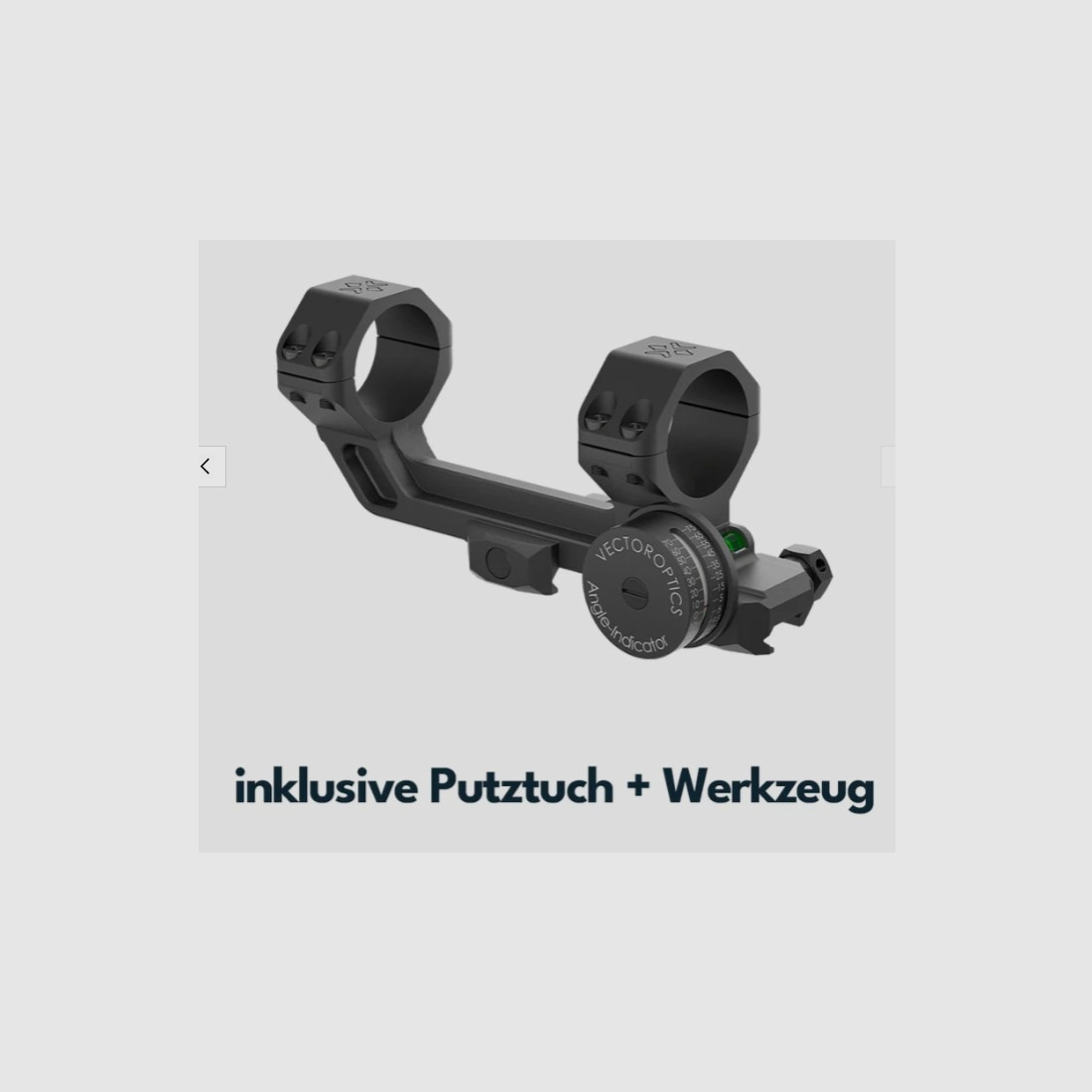 Vector Optics SCACD-24 Blockmontage mit Wasserwaage & Neigungswinkelanzeige für 21mm Schiene