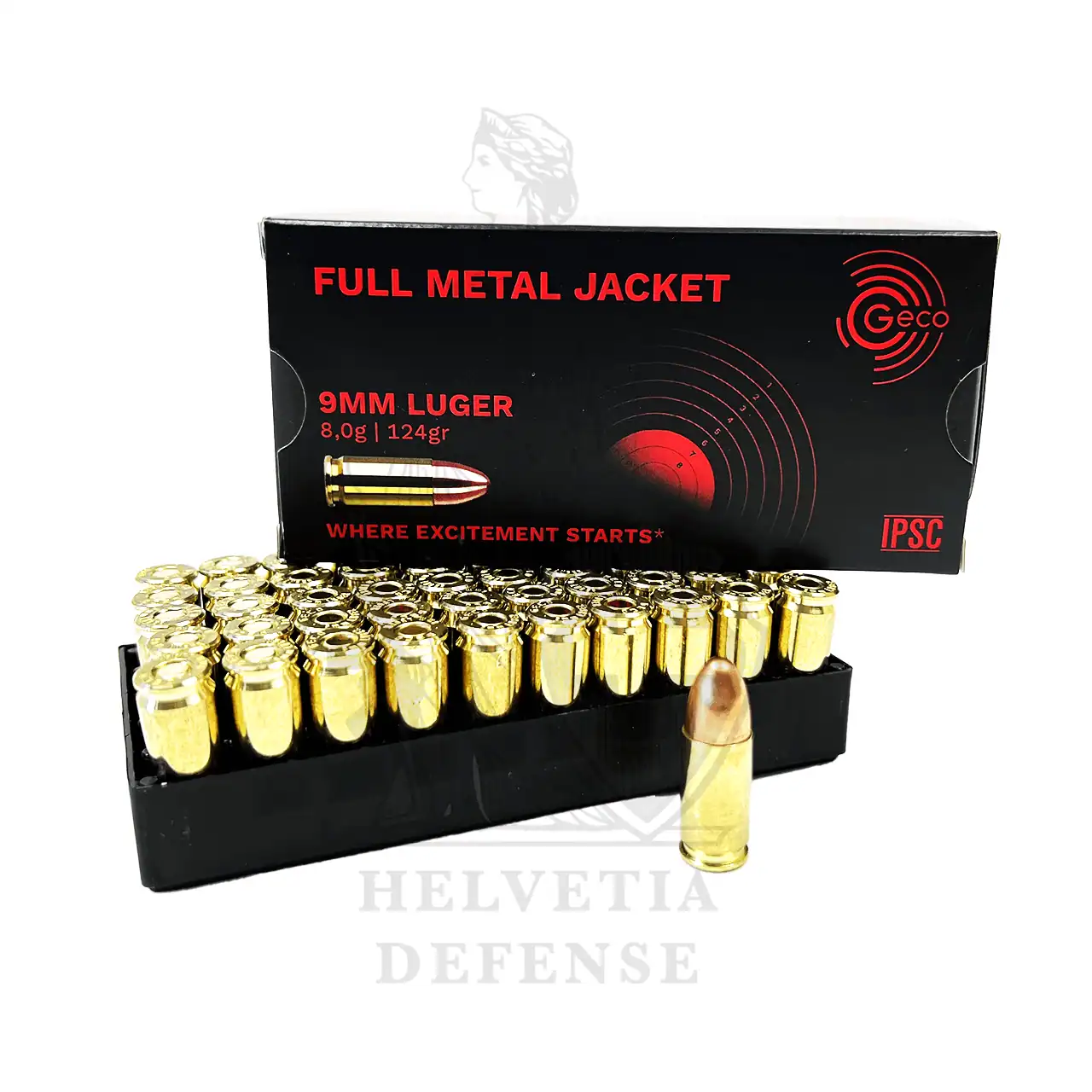 GECO 9 LUGER 9X19 FMJ 124 GR. SUPER ANGEBOT € 12,50 X 20 STK.