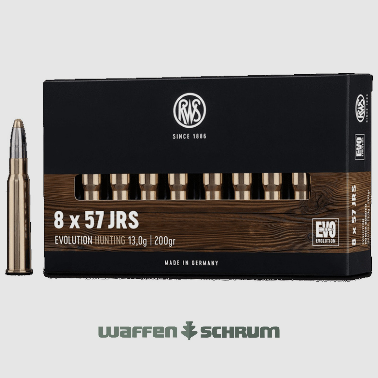 RWS EVO 13,0g - 200gr 8x57JRS