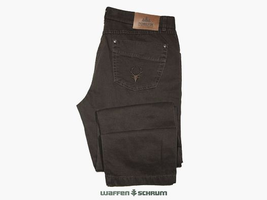 Foresta Jeans-Fivepocket mit Stick Braun
