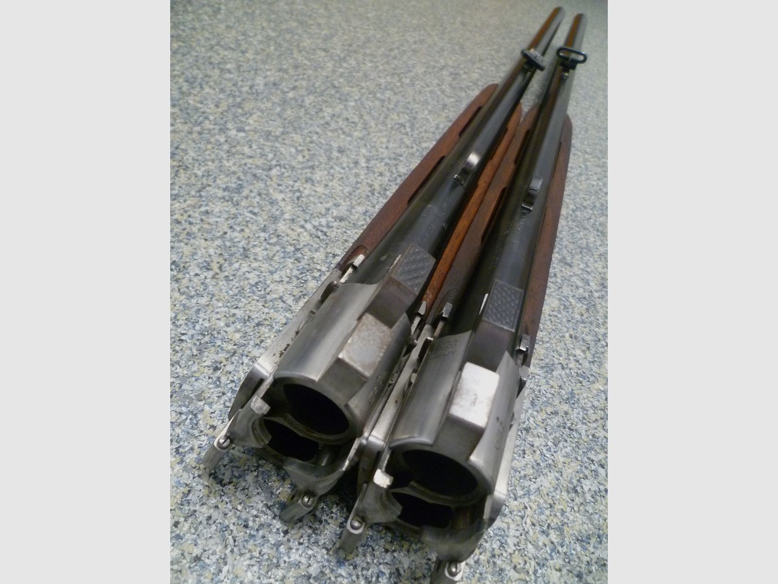 Bockbüchsflinte mit 2 BDF-Austauschläufen Merkel/Bühag/Adamy 8x57IRS & 12/70 sowie 12/70