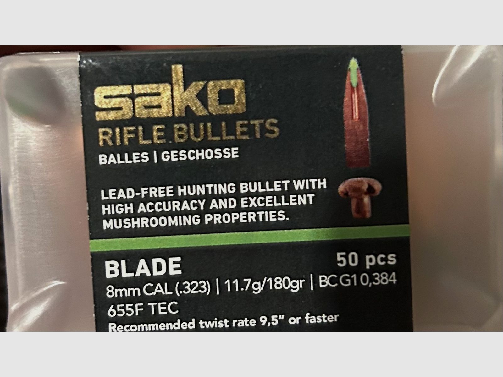 100 x Sako Blade bullets lead-free