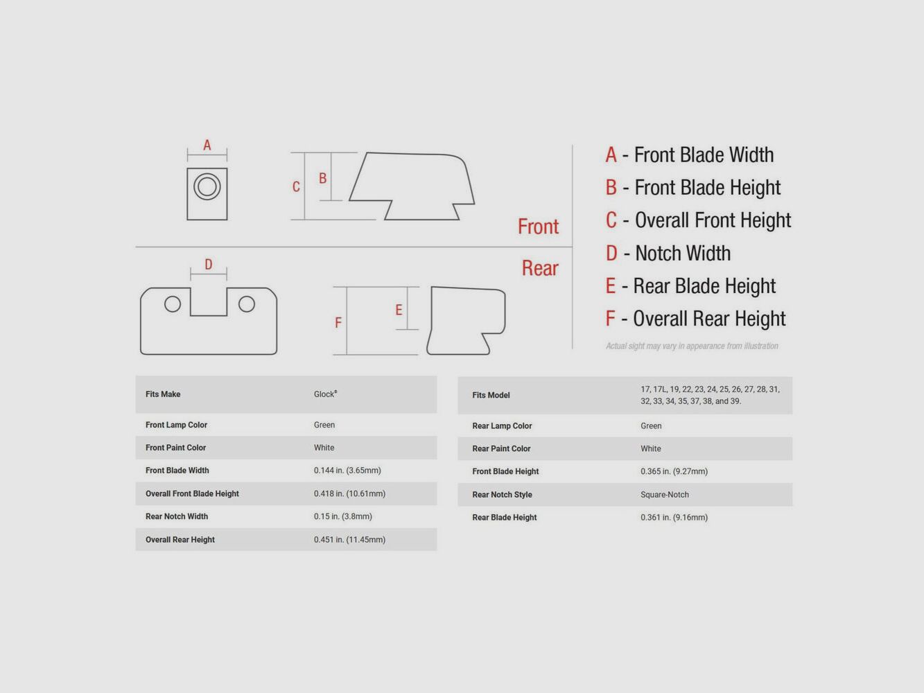 Trijicon N-Visor B&T Verde/Verde Glock Supp