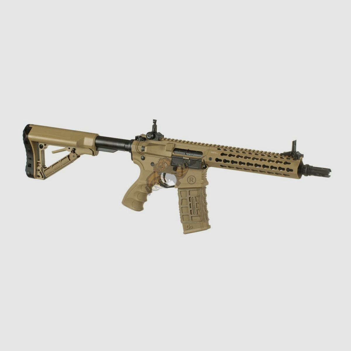 G&G CM16 SRL with ETU in Desert Airsoft S-AEG free from 18