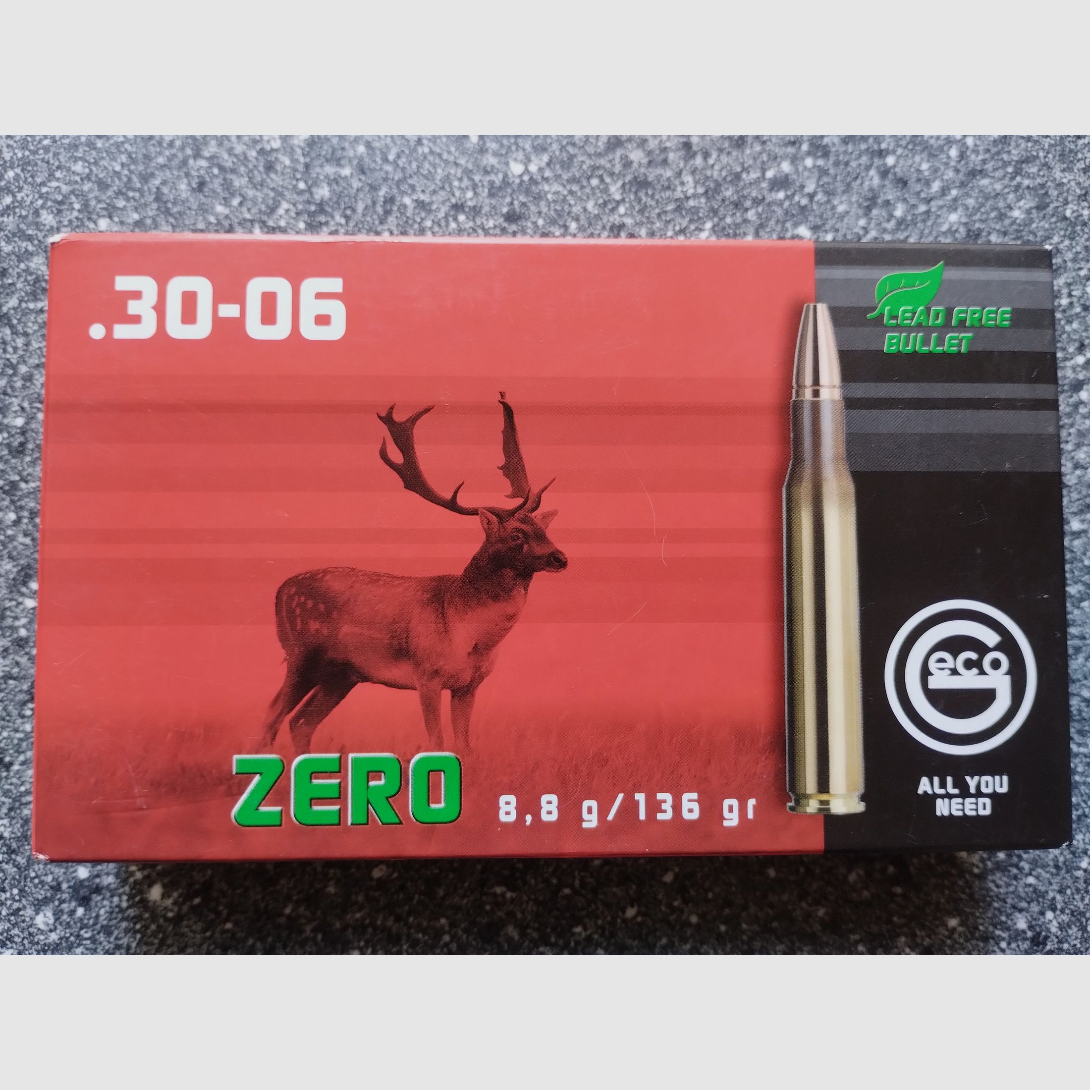 Geco Zero .30-06 bleifrei 25 Schuss 8,8g / 136gr