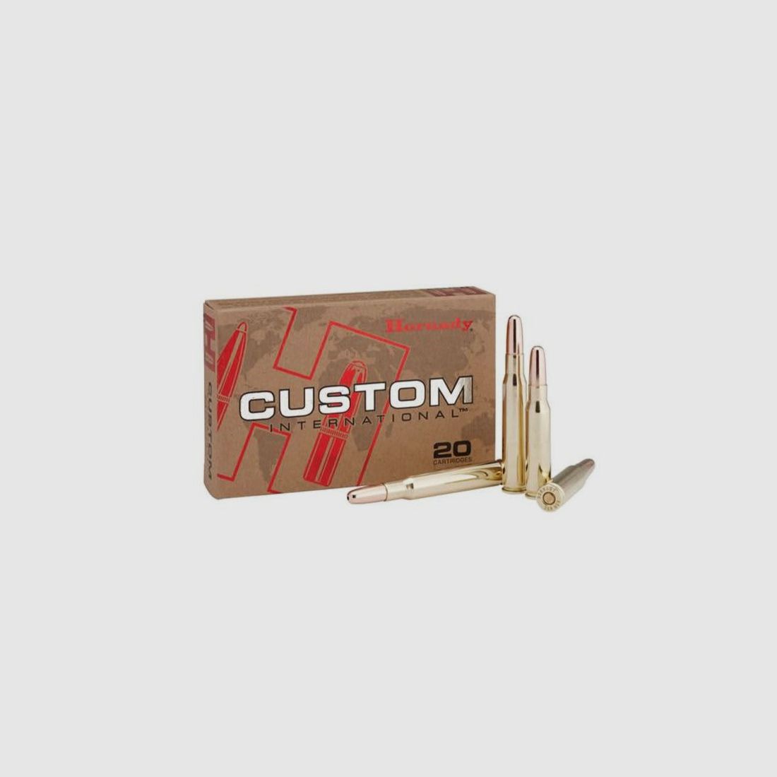 Hornady Custom International .308 Win. 220GR InterLock RN 20 Patronen