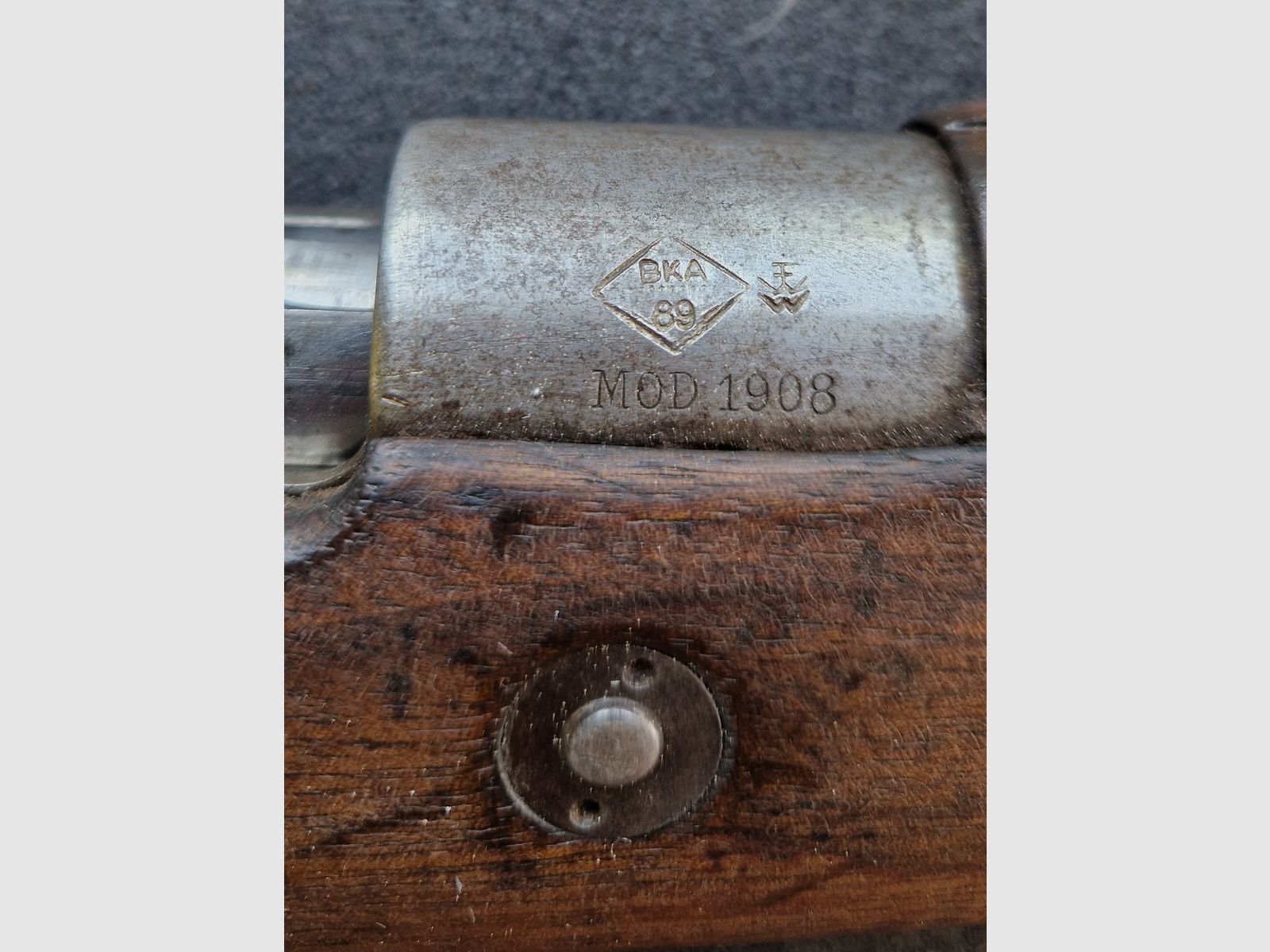 Originales K98  Mod 1908 Hersteller Oberndorf Salut Umbau BKA 89