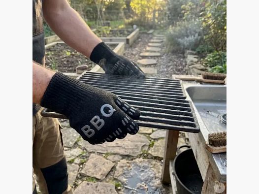 Schutzhandschuhe für Grill in Kevlar und Silikon - Widerstand bis 500°C