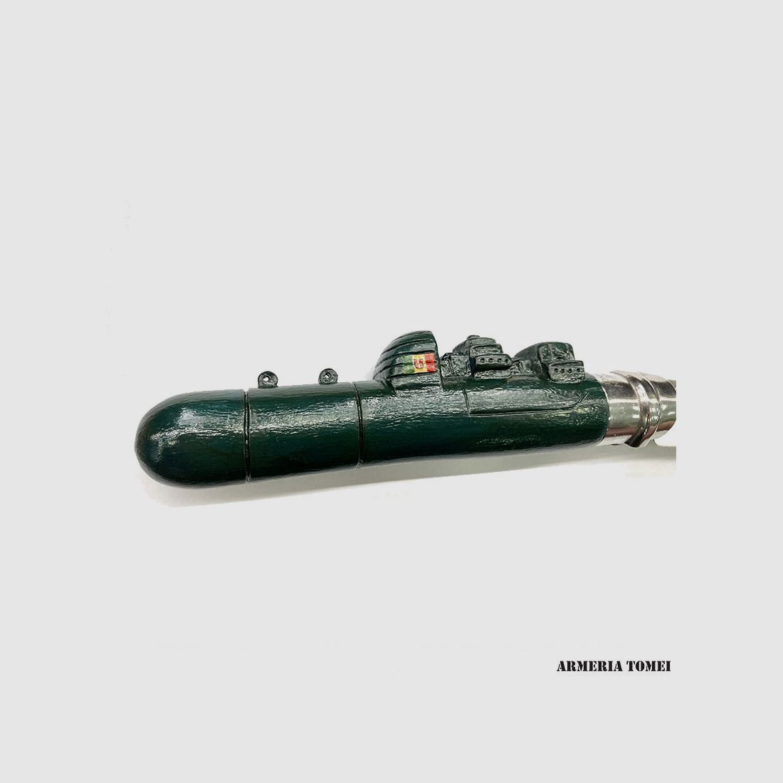 Mes – OPINEL – N.10 INOX met handvat – onderdompelbaar – handgemaakt, afbeelding 3 van 6