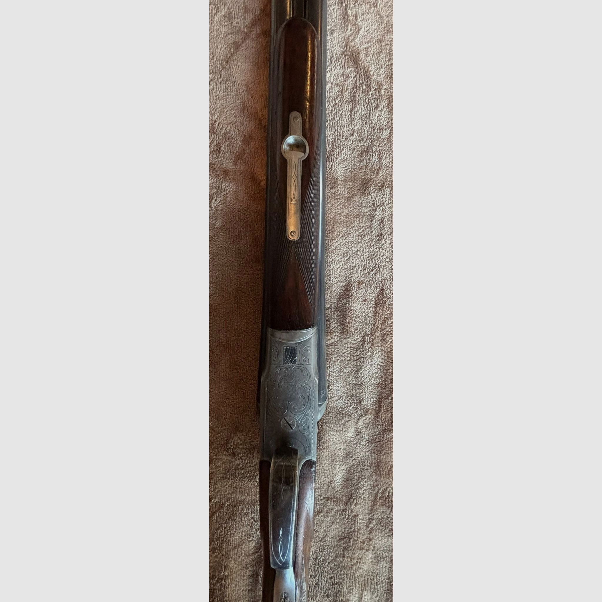 Doppelflinte Sauer&Sohn Suhl Kal. 16/70 mit schönen Ledergewehrriemen 
